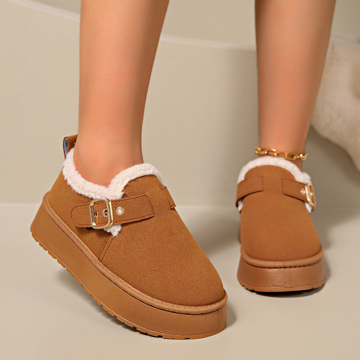 Chaussures chaudes en peluche - Très confortables pour affronter le froid - Nouveauté 2024