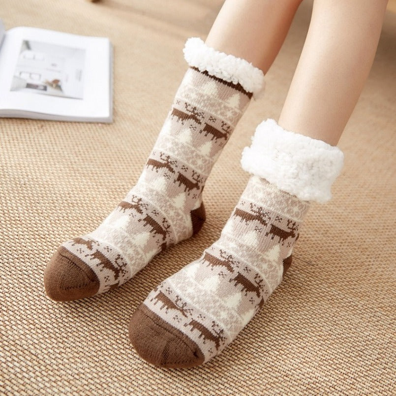 Chaussettes d'Intérieur Moelleuses pour Femmes – Douceur, Chaleur et Style.