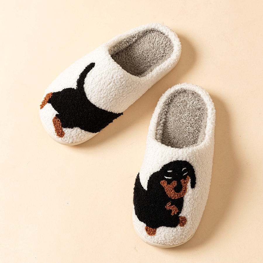 Chaussons teckel adorables – Douceur, confort et fun pour vos pieds