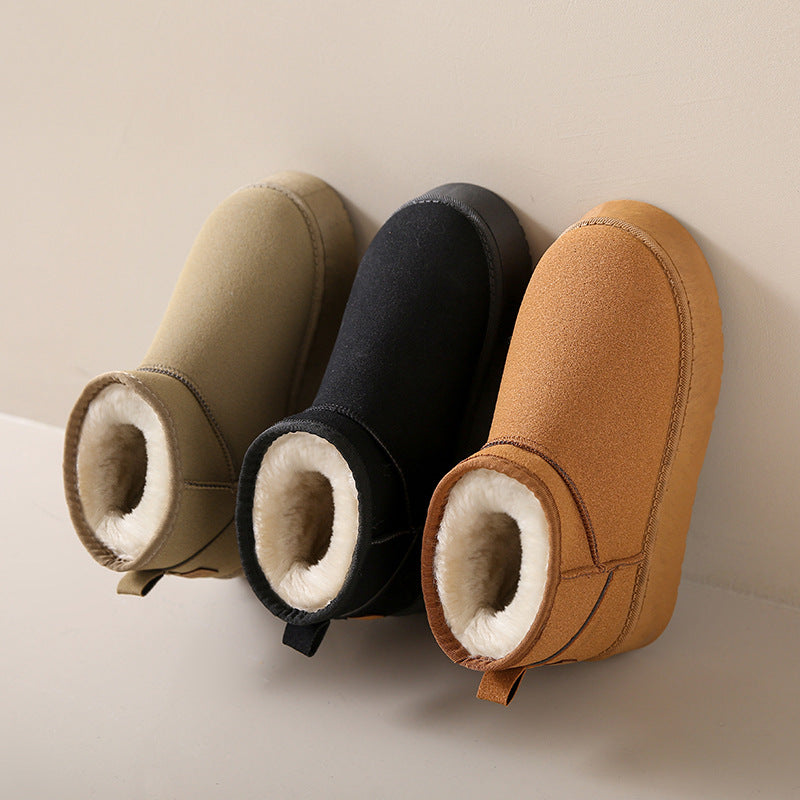 Bottes de neige courtes en peluche pour femmes - Nouveauté hiver 2024