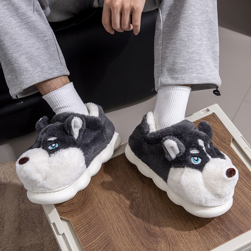 Chaussons d’intérieur en forme de chien – Douceur, confort et style ludique