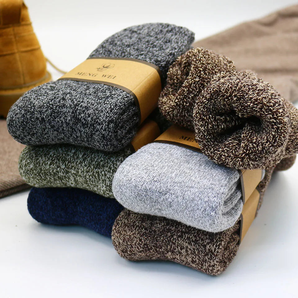 Chaussettes d’hiver en laine cachemire et mérinos - Lot de 3 paires