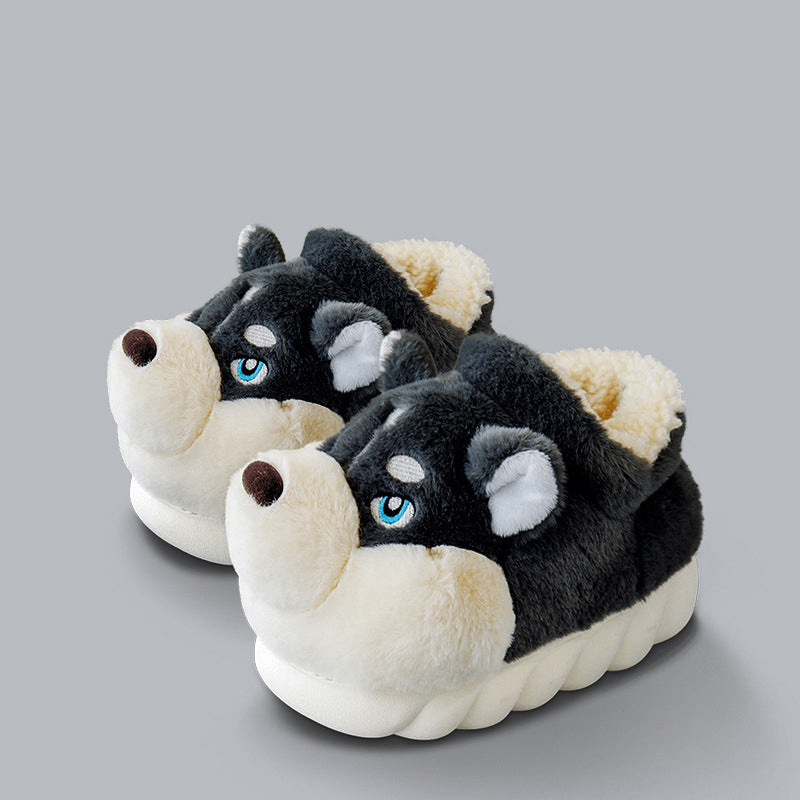 Chaussons d’intérieur en forme de chien – Douceur, confort et style ludique