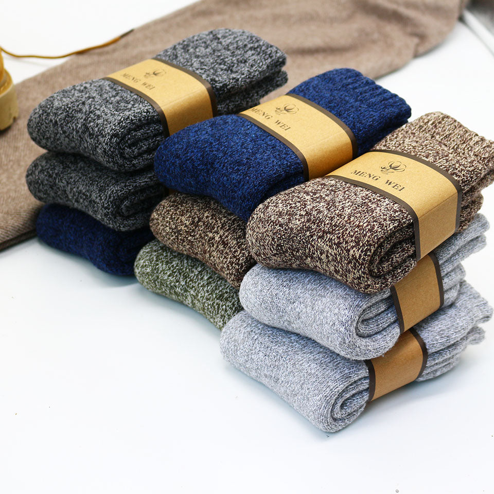 Chaussettes d’hiver en laine cachemire et mérinos - Lot de 3 paires