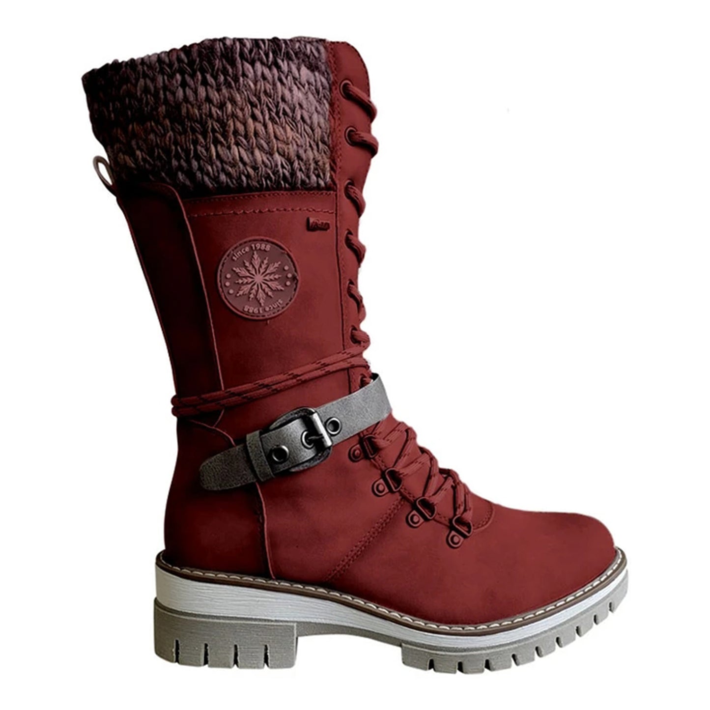 Bottes en cuir polyuréthane de qualité supérieure pour femmes