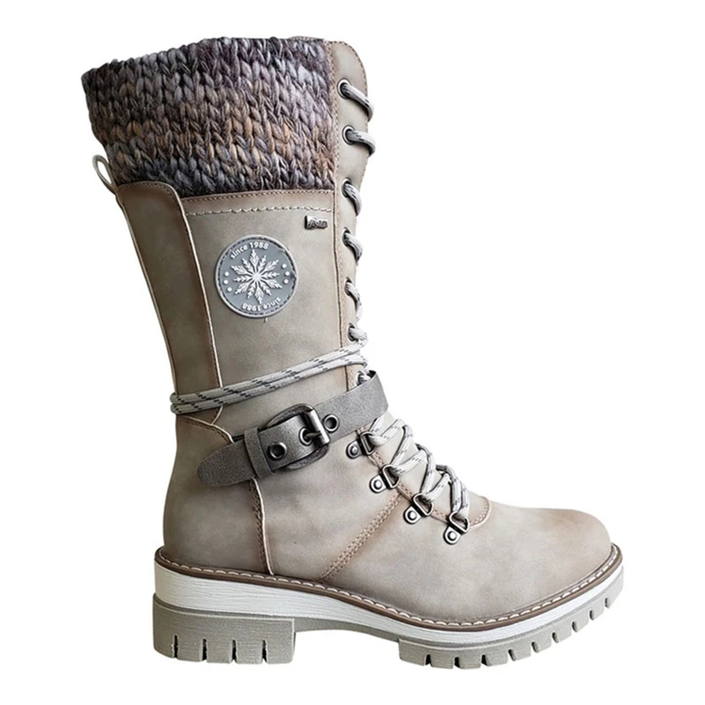 Bottes en cuir polyuréthane de qualité supérieure pour femmes