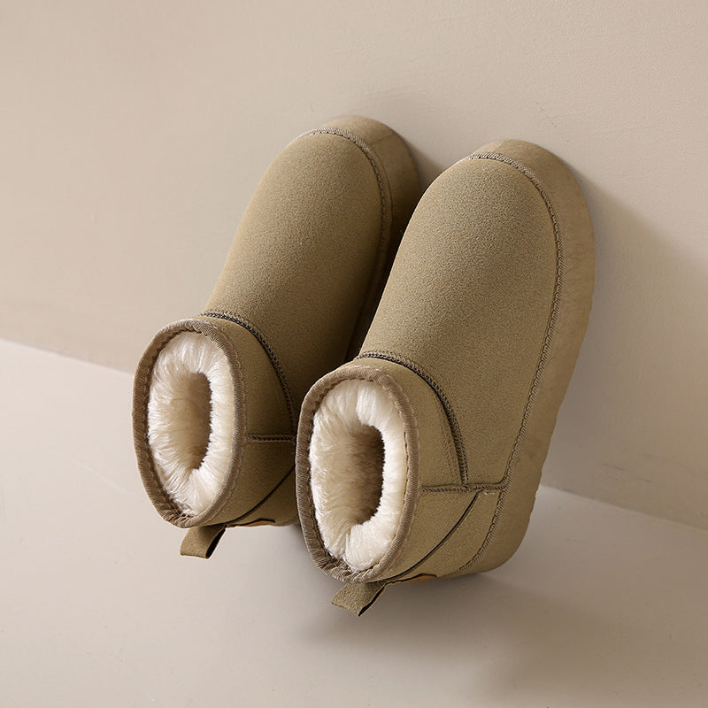 Bottes de neige courtes en peluche pour femmes - Nouveauté hiver 2024