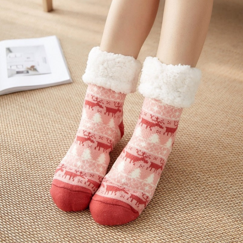 Chaussettes d'Intérieur Moelleuses pour Femmes – Douceur, Chaleur et Style.