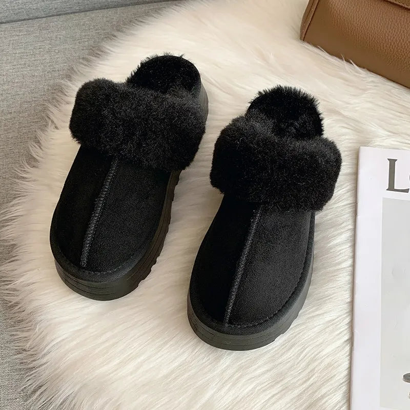 Pantoufles à plateforme à enfiler avec semelle confort - Design luxe