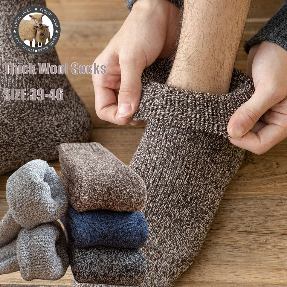 Chaussettes d’hiver en laine cachemire et mérinos - Lot de 3 paires