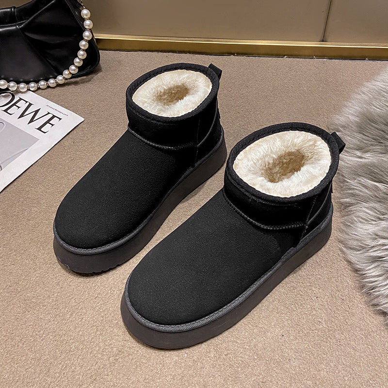 Bottes de neige courtes en peluche pour femmes - Nouveauté hiver 2024