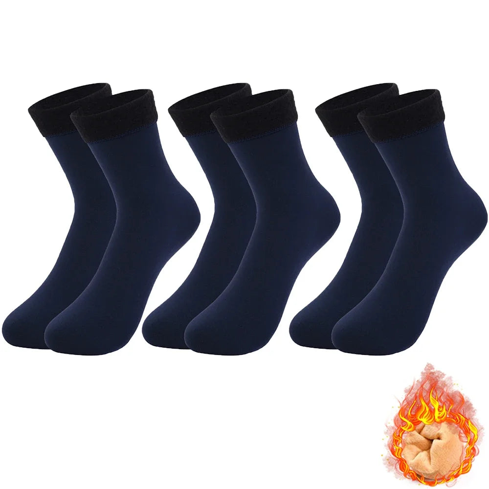 🧦 Chaussettes Thermiques Chaudes en Velours et Laine Épaisse - Collection Hiver 2024/2025