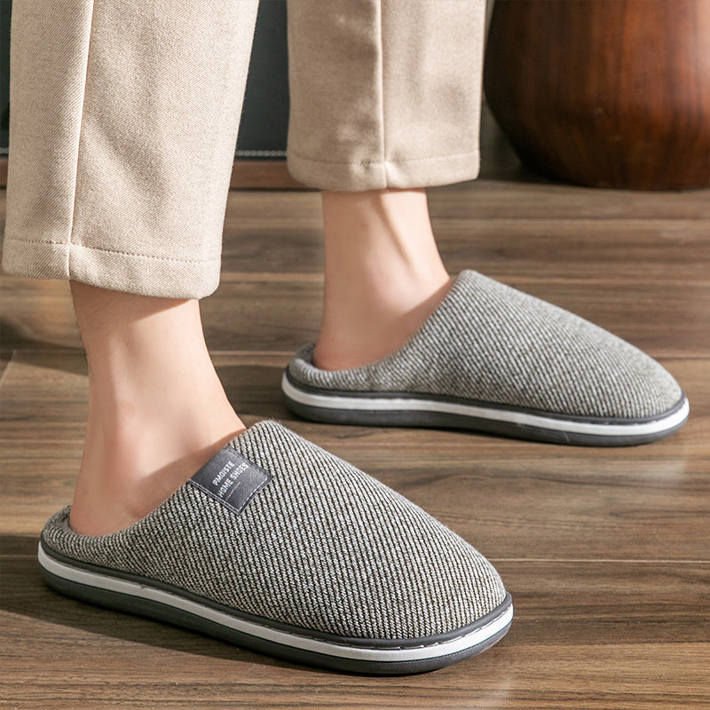Pantoufles chaudes en coton pour hommes – Confort et style pour l’hiver 2024/2025
