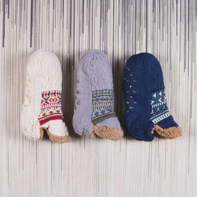 Chaussettes de sol chaudes pour hommes et femmes