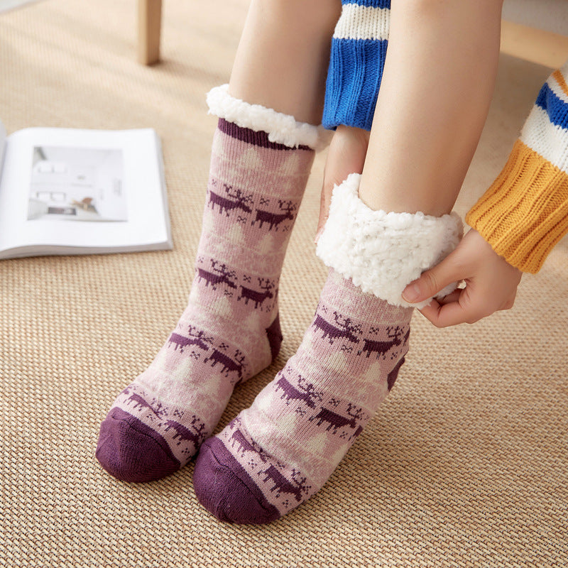 Chaussettes d'Intérieur Moelleuses pour Femmes – Douceur, Chaleur et Style.