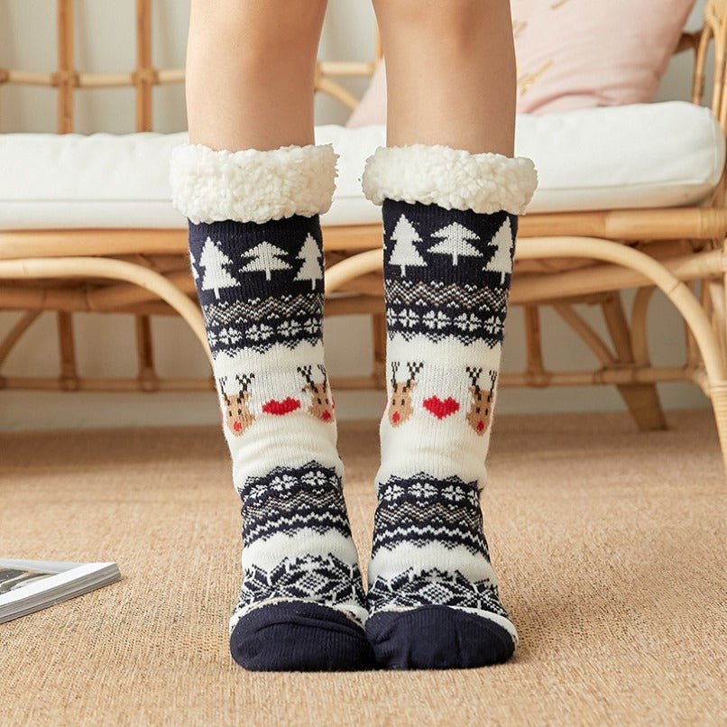 Chaussettes d'Intérieur Moelleuses pour Femmes – Douceur, Chaleur et Style.