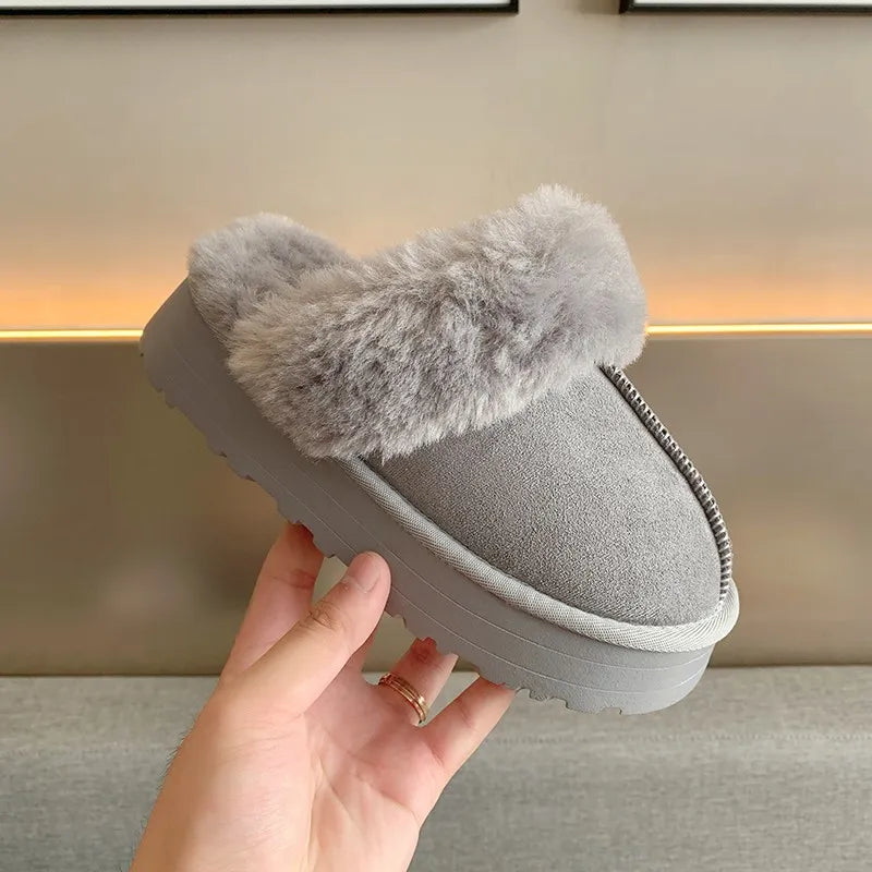 Pantoufles à plateforme à enfiler avec semelle confort - Design luxe