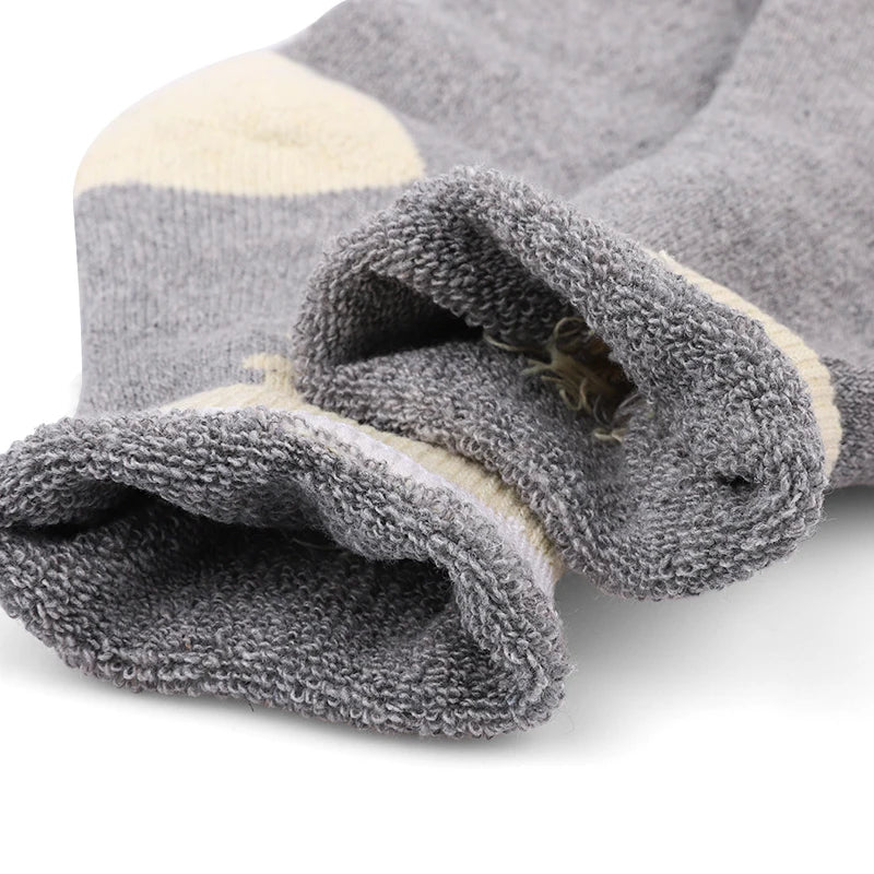 Pack de 5 paires de chaussettes en laine épaisses – Confort et chaleur pour l'hiver.