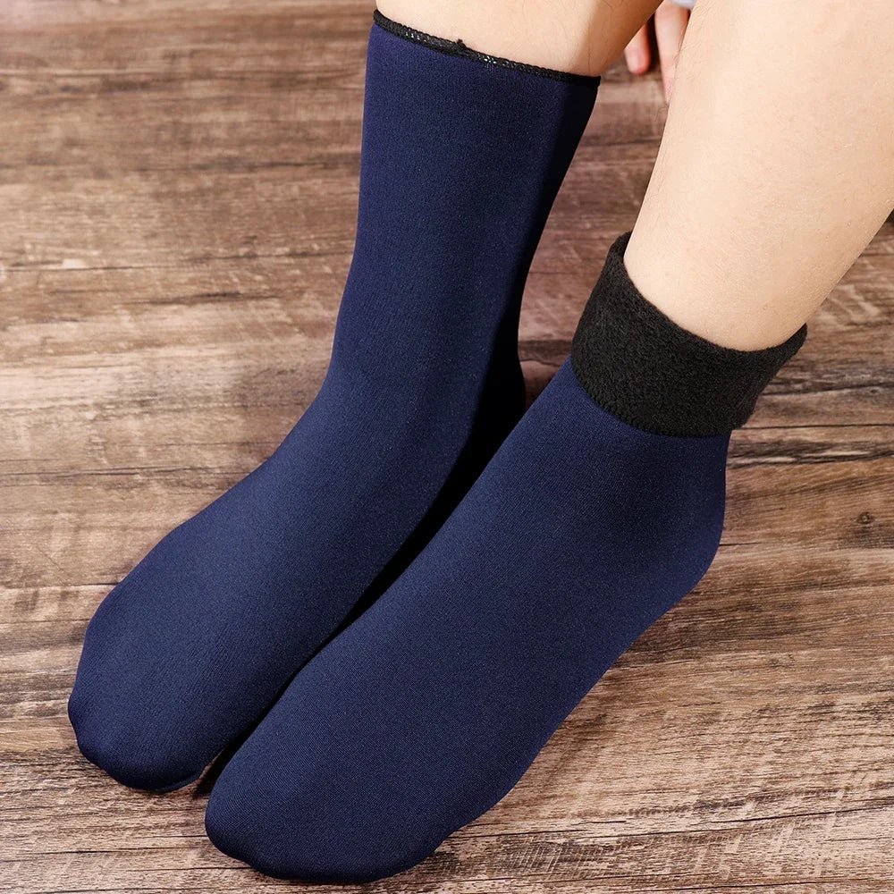 🧦 Chaussettes Thermiques Chaudes en Velours et Laine Épaisse - Collection Hiver 2024/2025