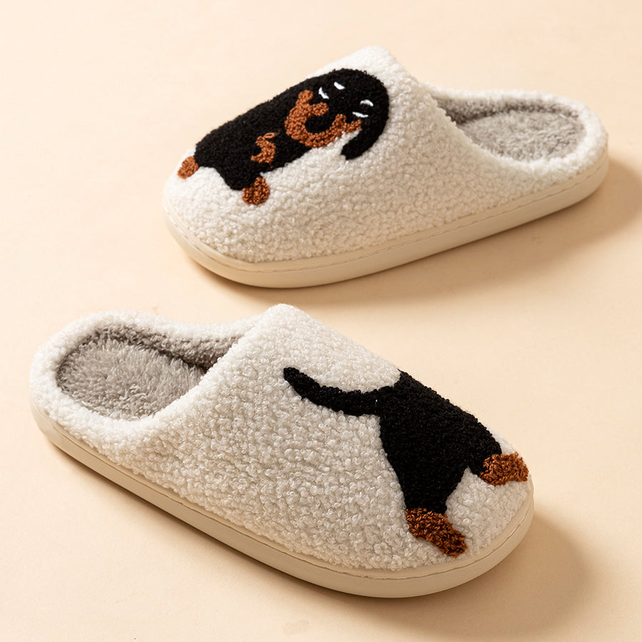 Chaussons teckel adorables – Douceur, confort et fun pour vos pieds